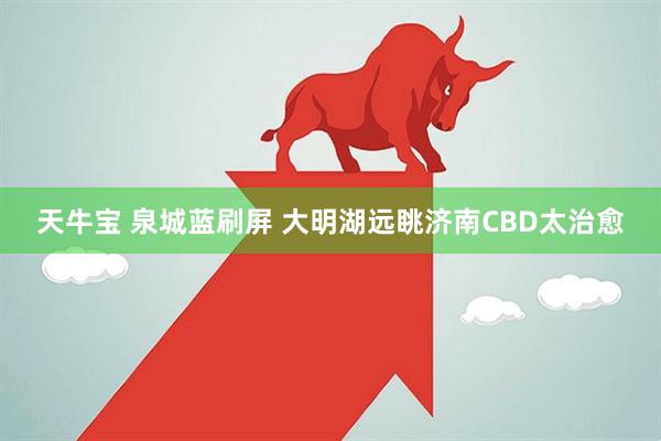 天牛宝 泉城蓝刷屏 大明湖远眺济南CBD太治愈